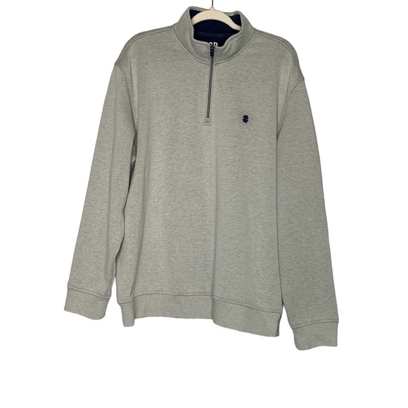 Izod Advantage Performance stretch Grey Quarter Zip Sweatshirt.‎ Size XL - Picture 1 of 8